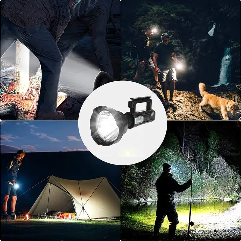 ⏰  Promotion 49% OFF - Rechargeable Handheld Spotlight Flashlight 90000 High Lumens