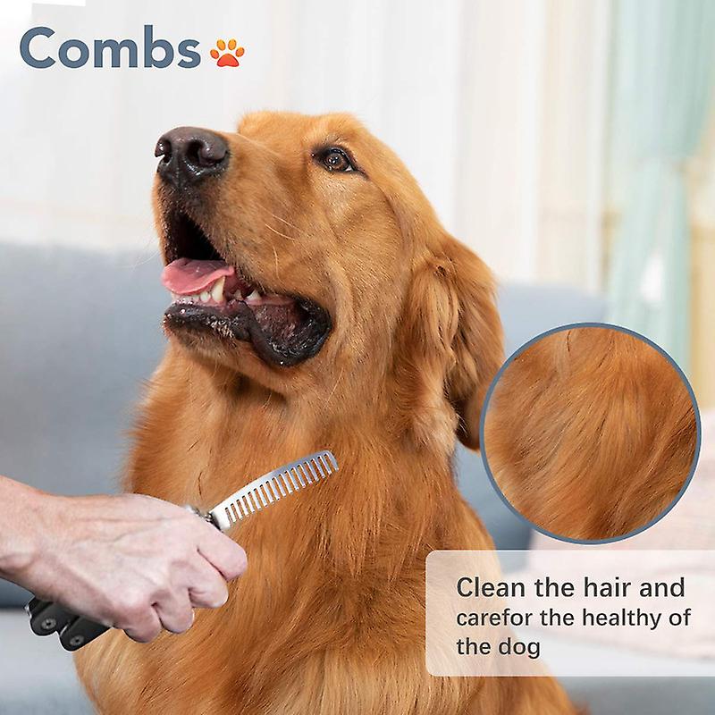 Multifunctional Dog Nail Clippers with Razor Sharp Safty Guard Nail File and Comb Suited for Small Medium Large Dog Cat