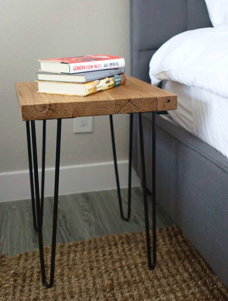 Rustic Old Elm Wood End Table   Industrial   Side Tables And End Tables   by Welland  Houzz