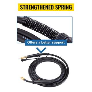 VEVOR MIG Welding Gun 15 ft. 150 Amp Welding Torch 0.030 in. to 0.035 in. Wire for Miller Millermatic M-10 M-15 M-100 M-150 HQMLM150-15FT0001V0