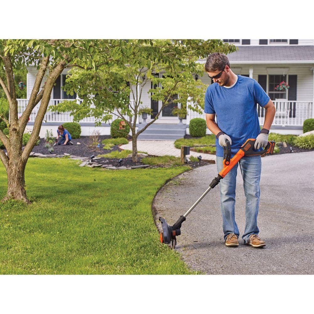 BLACK+DECKER 20V MAX Cordless Battery Powered 2-in-1 String Trimmer & Lawn Edger Kit with (1) 2.5Ah Battery & Charger LST522