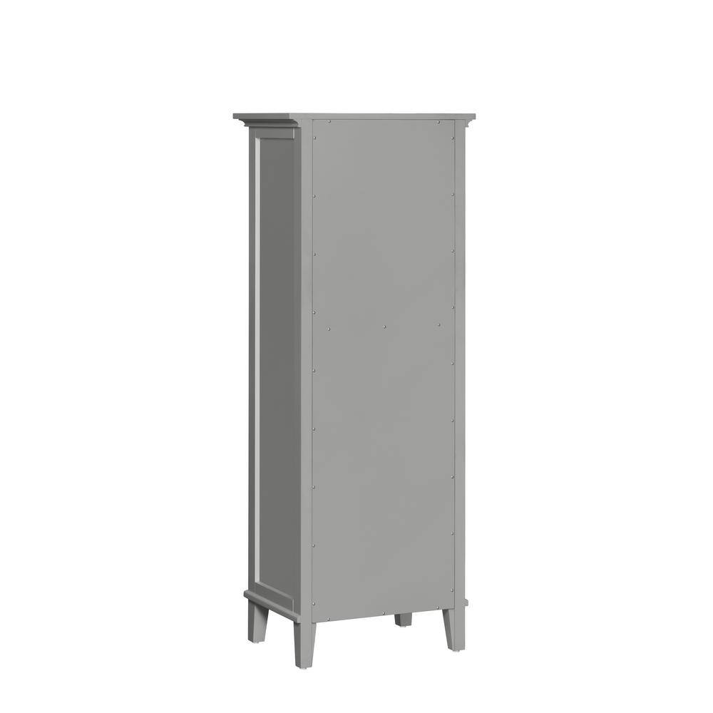 Home Decorators Collection Grayson 23 in. W x 16 in. D x 60 in. H Linen Cabinet in Storm Gray 20305-LT23-ST