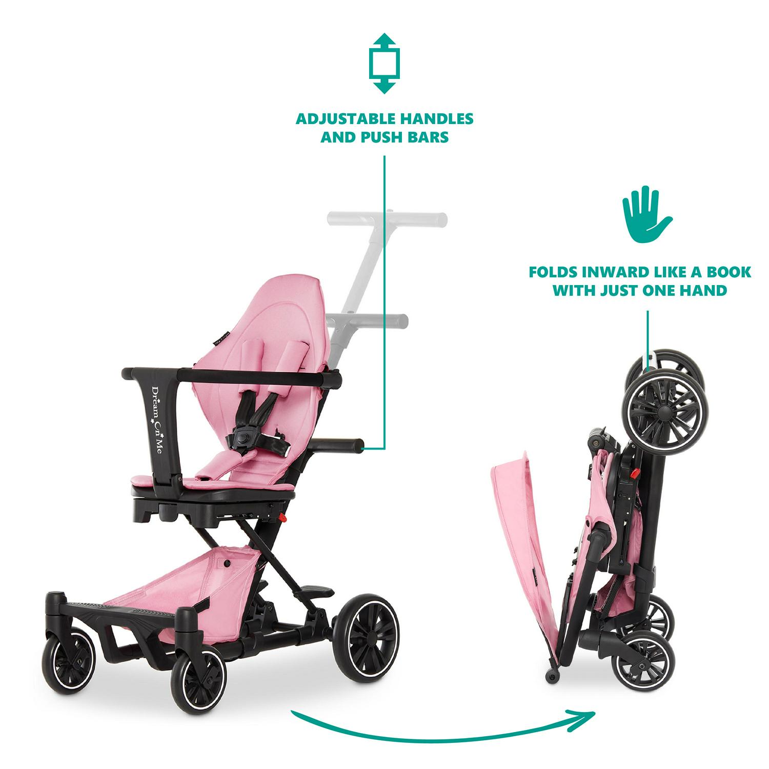 Dream On Me Drift Rider Stroller With Canopy In Pink  Crowdfused