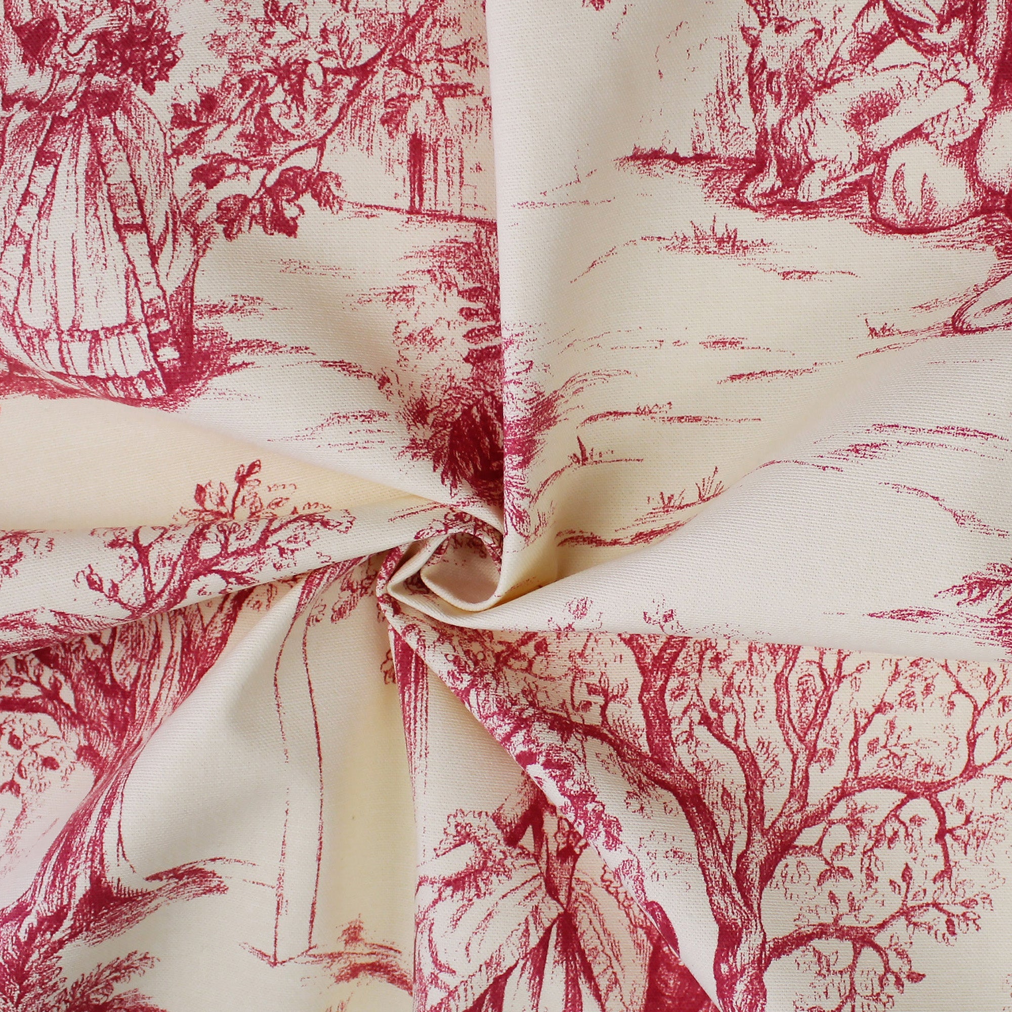 Archamps Toile Red Drapery