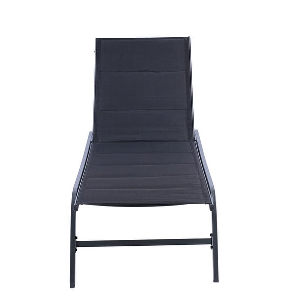 2-Piece Outdoor Patio Chaise Lounge Chair