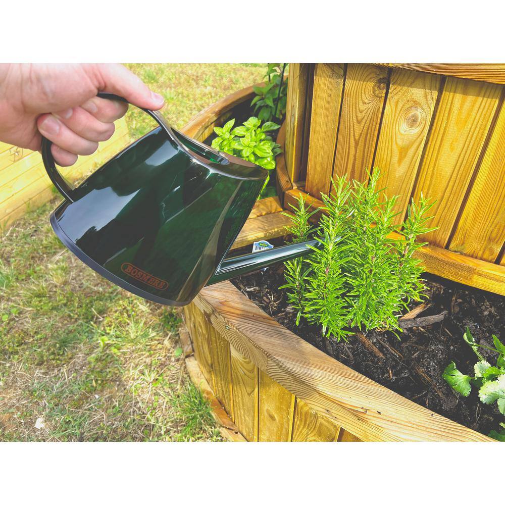 Bosmere English Garden Handy 1.4 l (0.37 Gal.) Green Translucent Plastic Watering Can V551G