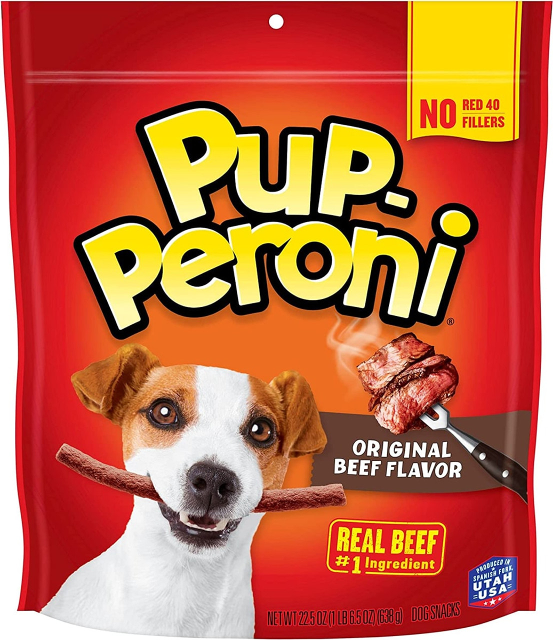 Pup-Peroni Original Beef Flavor Dog Treats， 22.5 Ounce Bag