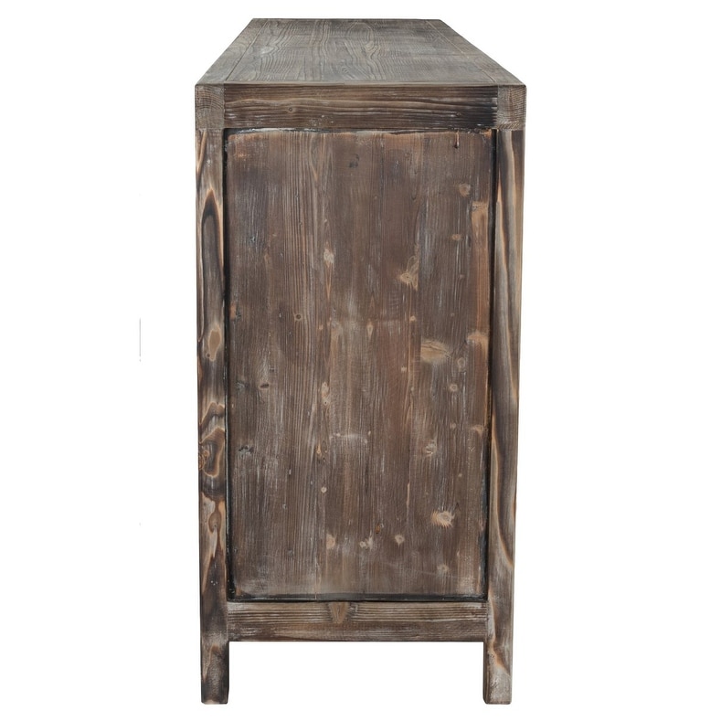 Prado 4 Door Reclaimed Pine Sideboard Buffet by Kosas Home   80Wx18Dx36H