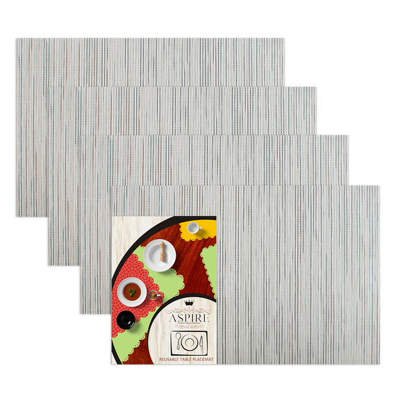 Muka 16PCS Non Slip PVC Place Mats  Non Spill Heat...