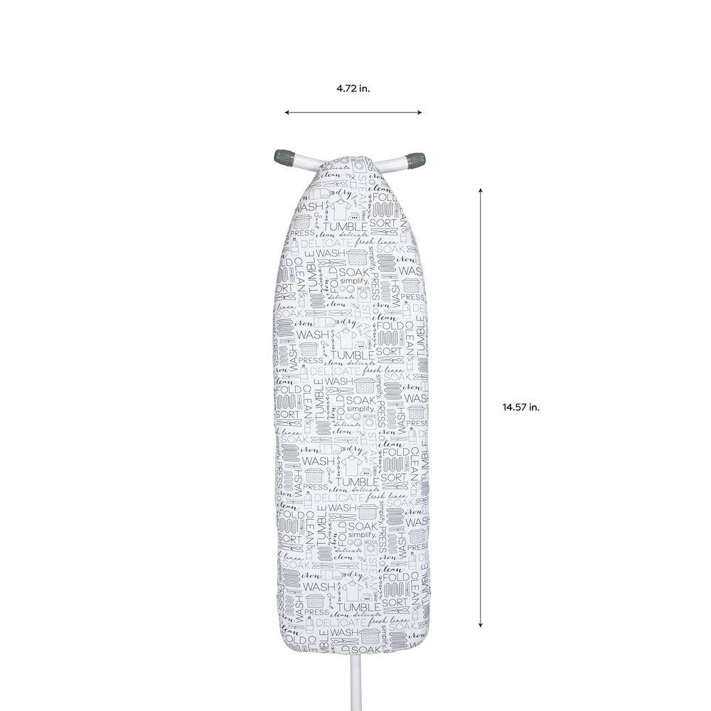 SIMPLIFY Scorch Resistant Ironing Board Cover and Pad in White 25447-WHITE