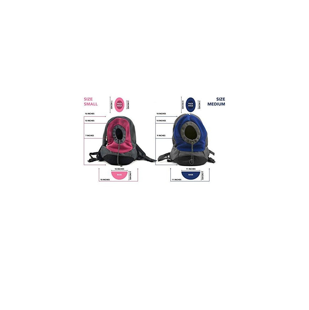 Ingeniuso Outdoor Pet Carrier Backpack for Small Dogs Cats & Puppies- Pink, Small