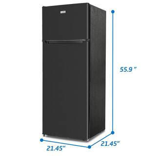 Commercial Cool 7.7 cu. ft. Top Freezer Refrigerator in Black CCR77LBB