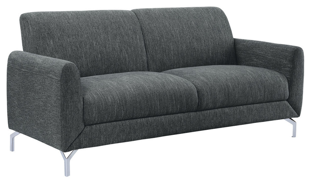 Marille Sofa  Dark Gray color   Contemporary   Sofas   by Lexicon Home  Houzz