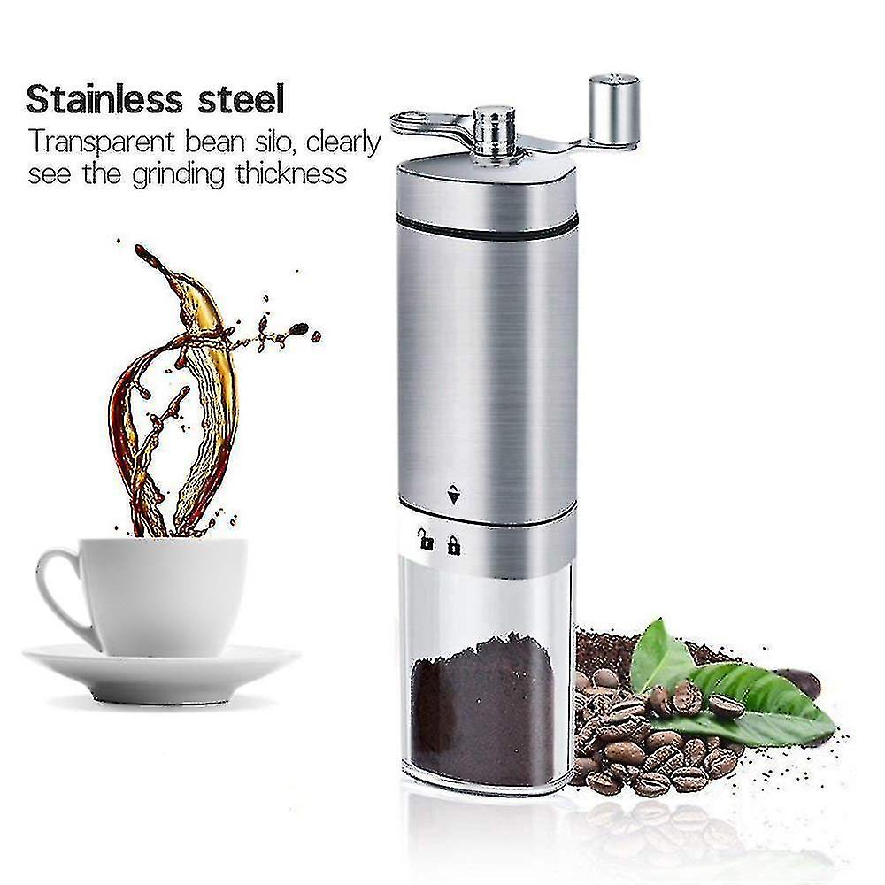 Portable Coffee Grinder Stainless Steel Adjustable Handheld Coffee Grinder  Bean Coffee Grinders