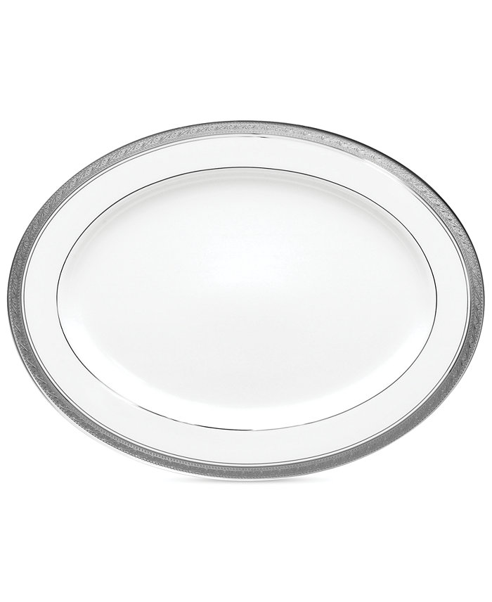 Noritake Dinnerware Crestwood Platinum Oval Platter