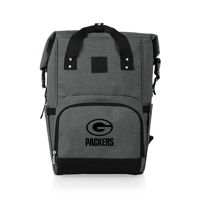 Picnic Time Green Bay Packers On The Go Roll-Top Cooler Backpack