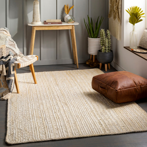 Natural Braids Jute Ivory Rug