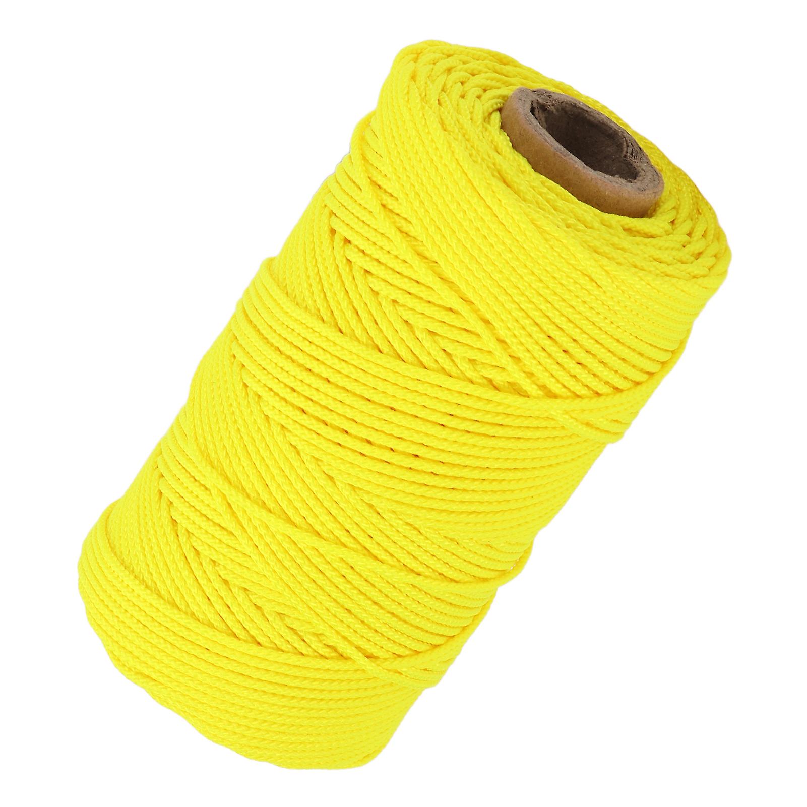 Diving Reel Line Replacement Wearproof Underwater Finger Spool Reel Round Line Fluorescent Yellow83m / 90.8yd