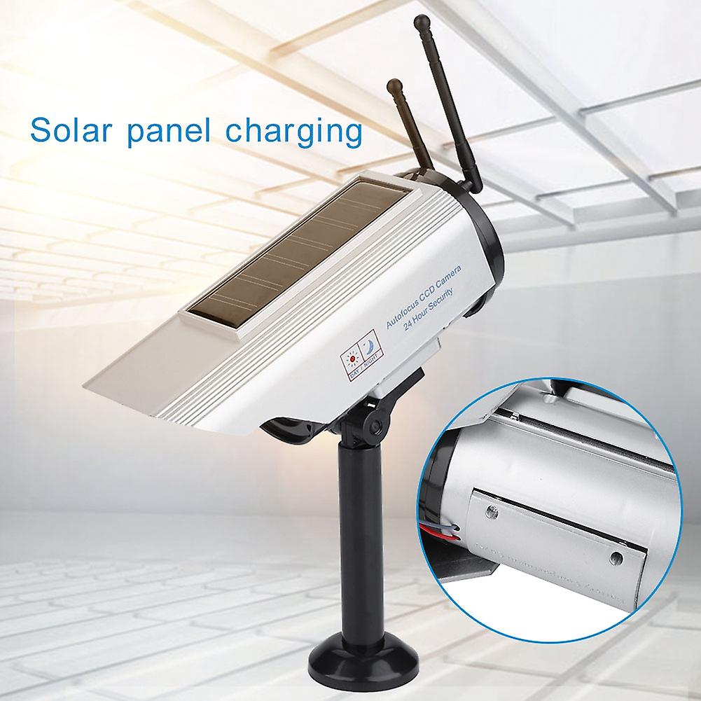 Solar Power Fake/dummy Adjustable Camera For Security Surveillance  Indoor Outdoor Use