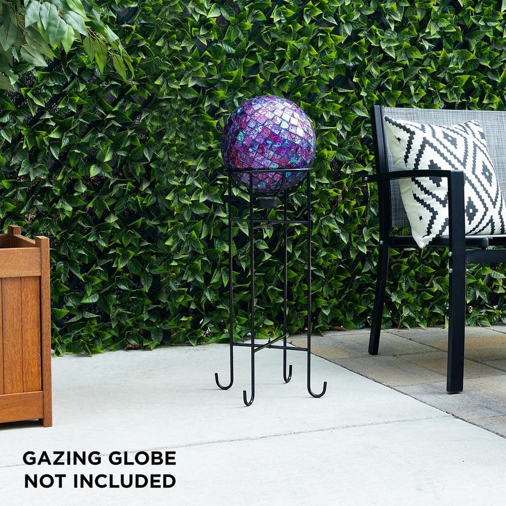 Alpine Corporation 24 in. Tall Indoor/Outdoor Metal Gazing Globe Display Stand SLL836