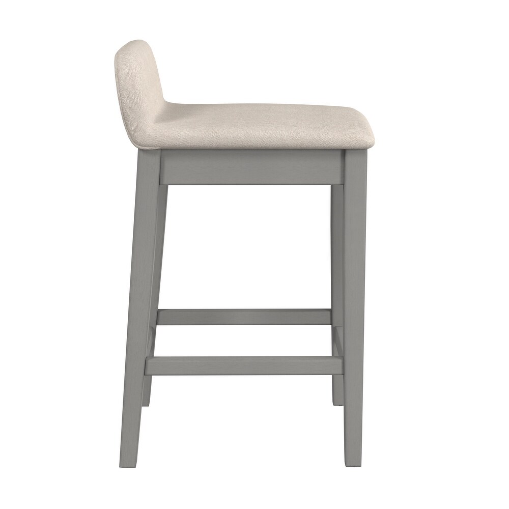 Hillsdale Furniture Maydena Distressed Gray Wood Bar Stool