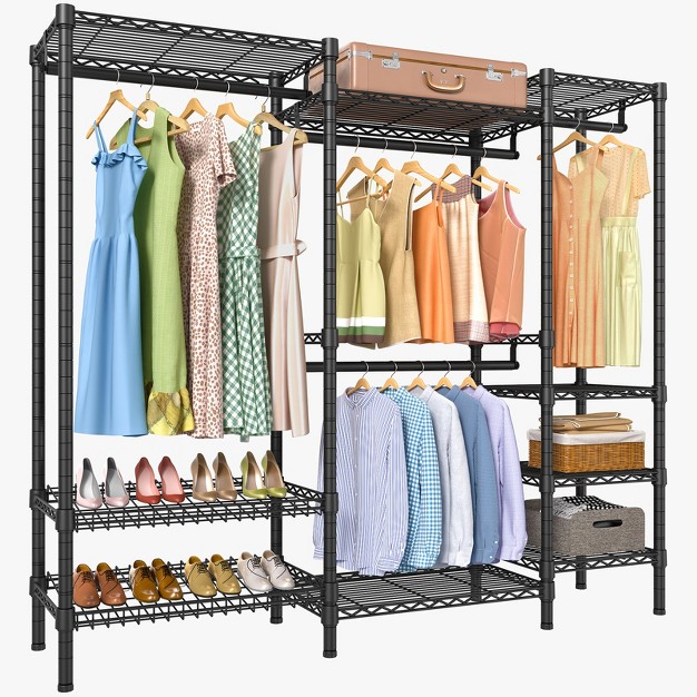 Vipek V8 Basic Heavy Duty Garment Rack Shoe Rack Freestanding Clothes Rack Wardrobe Closet