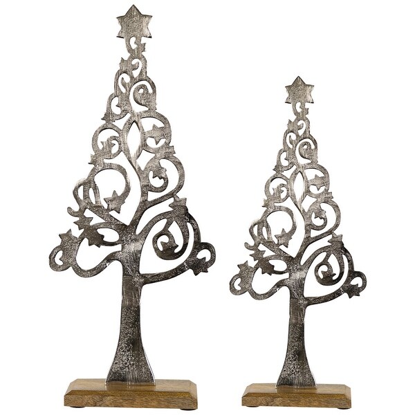 Starry Trees Metal Christmas Decorations