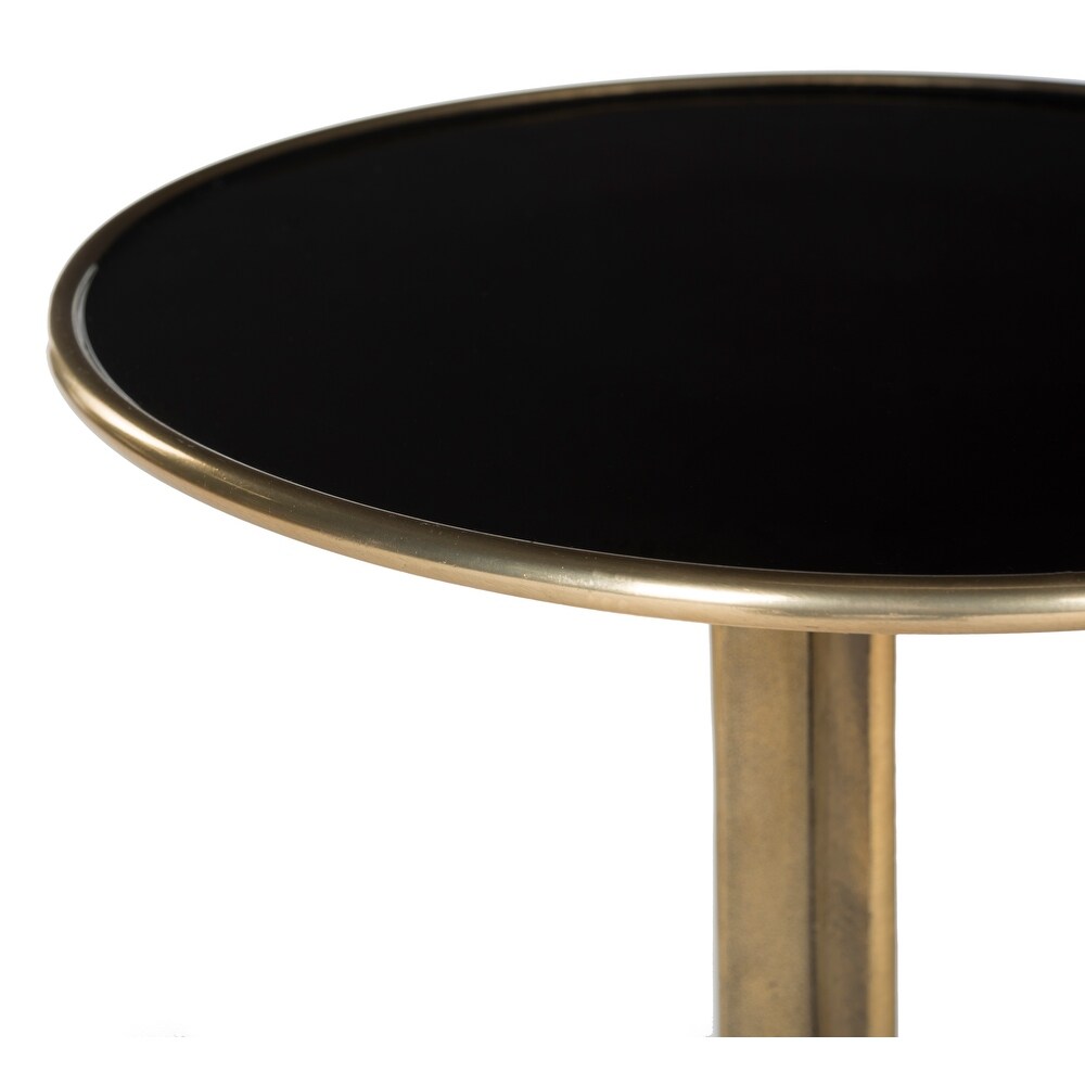 SAFAVIEH Brent Antique Brass Accent Table   16\