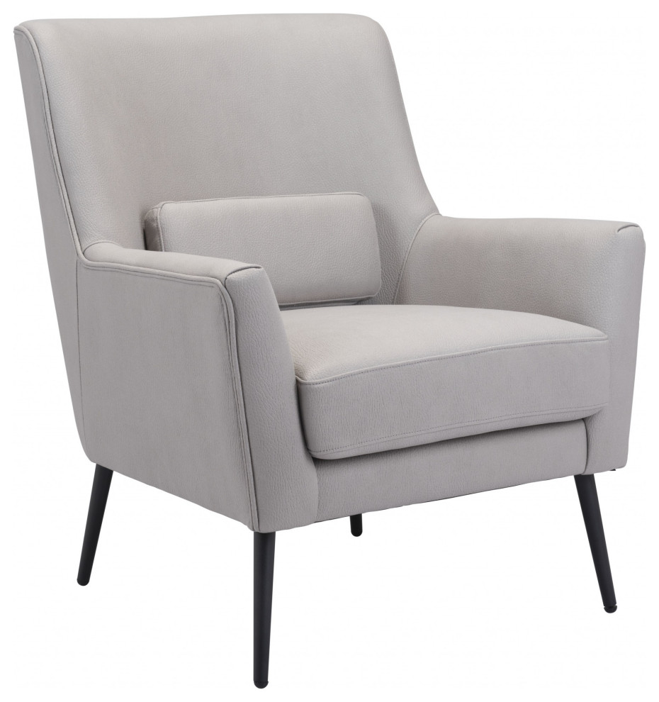 Ontario Accent Chair Gray   Midcentury   Armchairs And Accent Chairs   by Global Discount Store LLC  Houzz