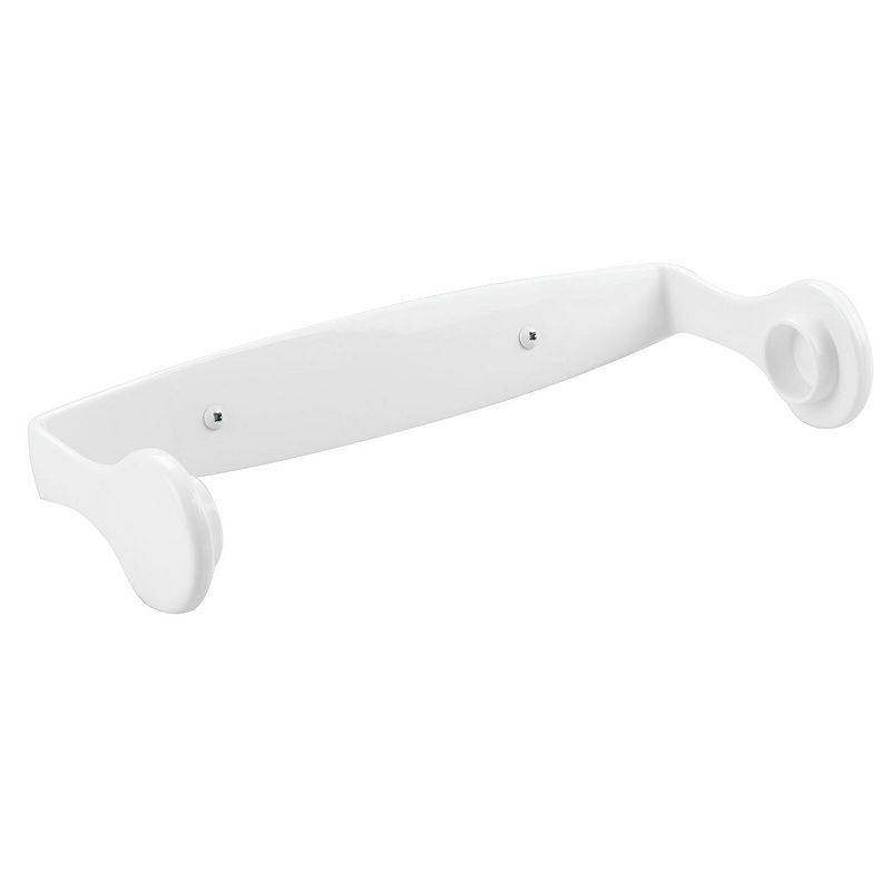 mDesign Plastic Wall Mount / Under Cabinet Paper Towel Holder