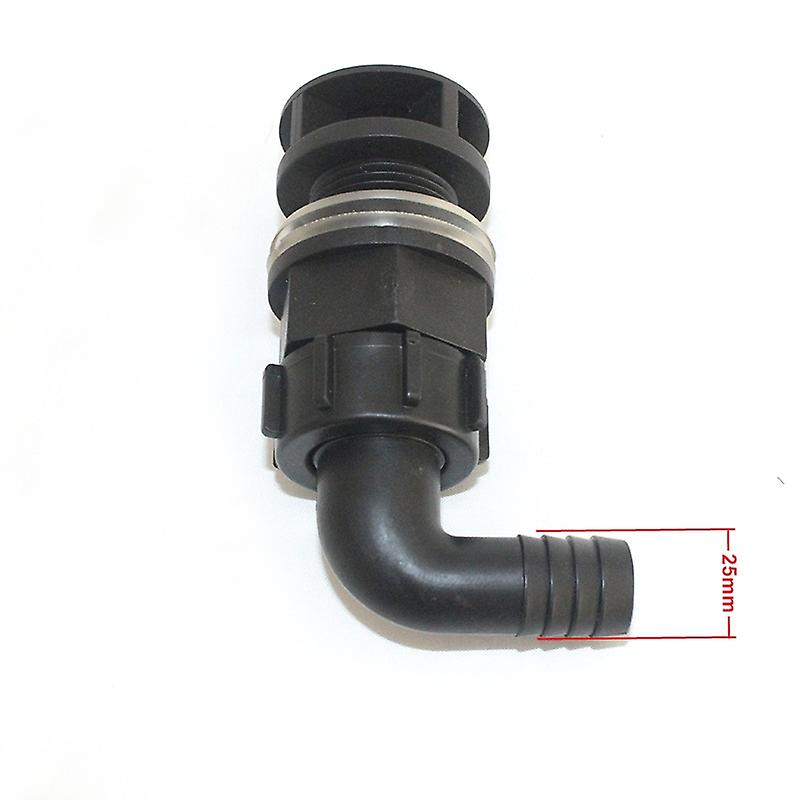 Born Pretty Nuonuowell Aquarium Elbow Bulkhead Connector 20mm/25mm Buckets Bottom Outlet Pipe Fish Tank Pond Drain Fitting