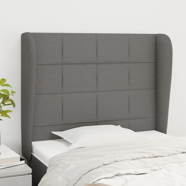 vidaXL Headboard with Ears Dark Gray 79.9