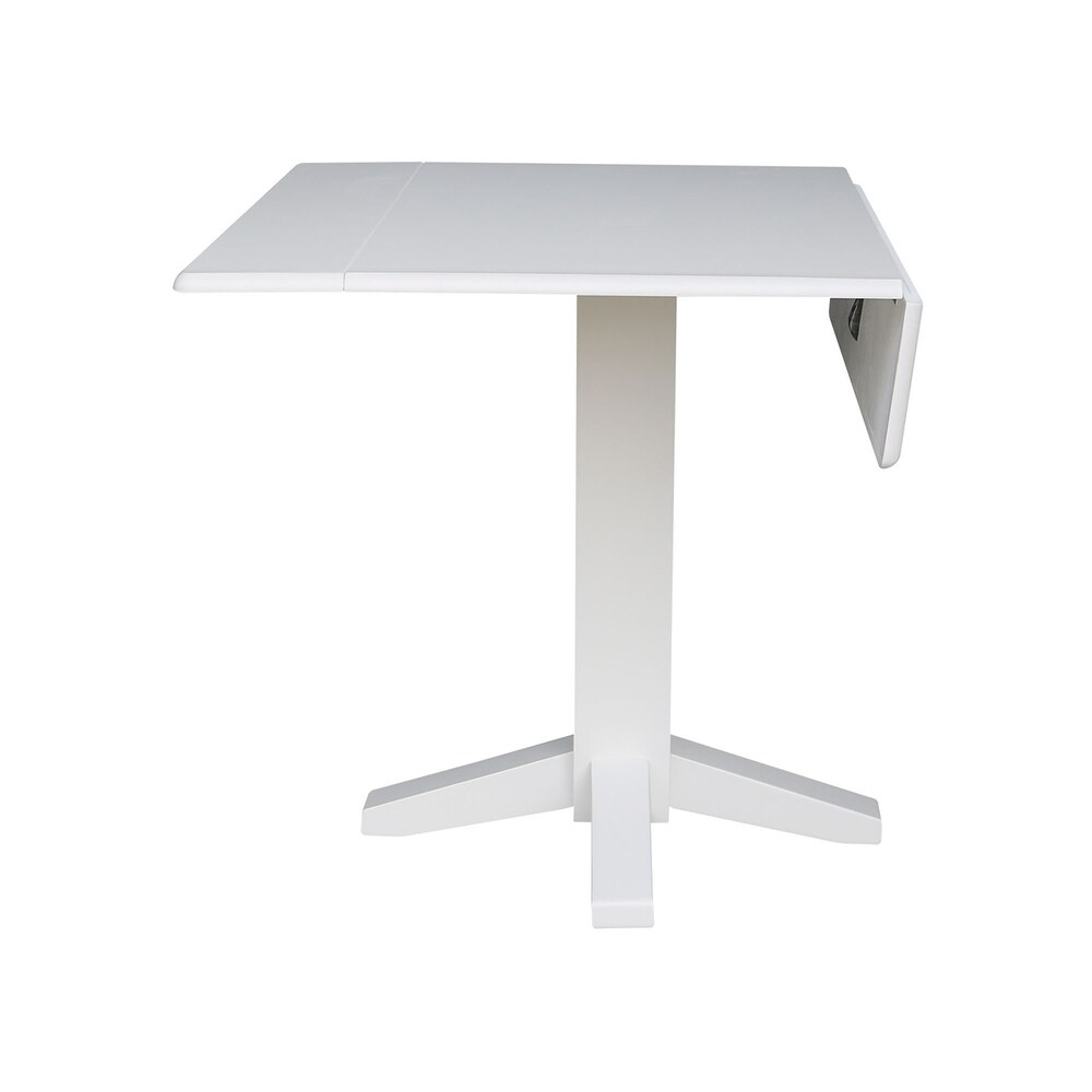 Square Dual Drop Leaf Dining Table