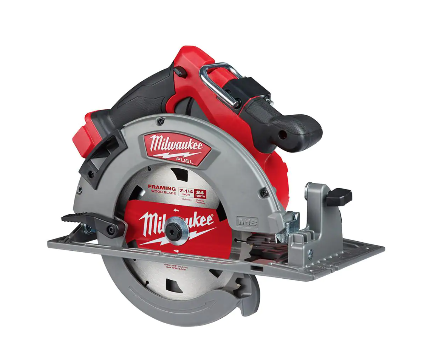 Milwaukee 2732-20-48-11-1850 M18 FUEL 18V 7-1/4 in. Lithium-Ion Brushless Cordless Circular Saw with M18 5.0 Ah Battery