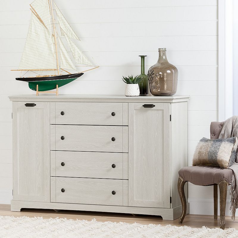 South Shore Avilla 4-Drawer Dresser with Doors