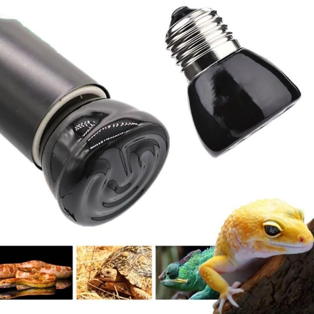 1 pcs 110V/220V Black Far Infrared Ceramic Material for Turtle，Lizard，Chicken Pet Brooder Heating Lamp Reptile Lamp Pet Warmer Bulb 100W 220V