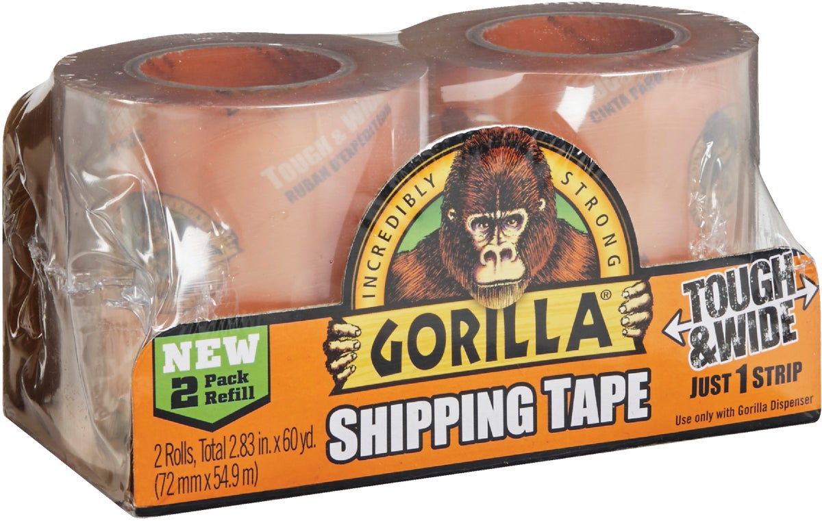 Gorilla Shipping Tape Refill Clear