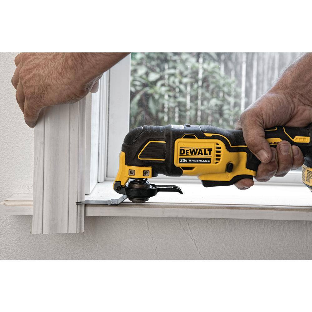 DEWALT DCS354Q1 ATOMIC 20V MAX Lithium-Ion Cordless Oscillating Tool Kit with 4.0Ah Battery， Charger and Kit Bag