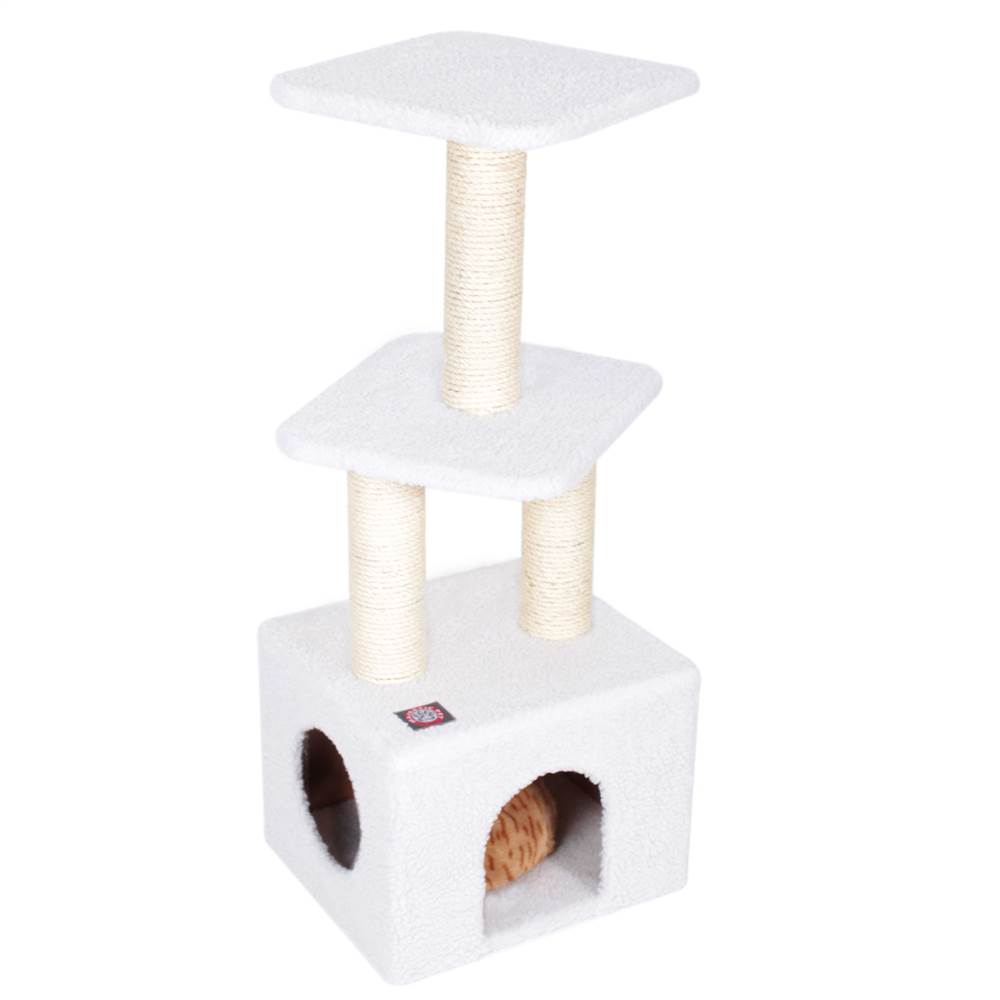 Majestic Pet 40 in. Bungalow Sherpa Cat Tree