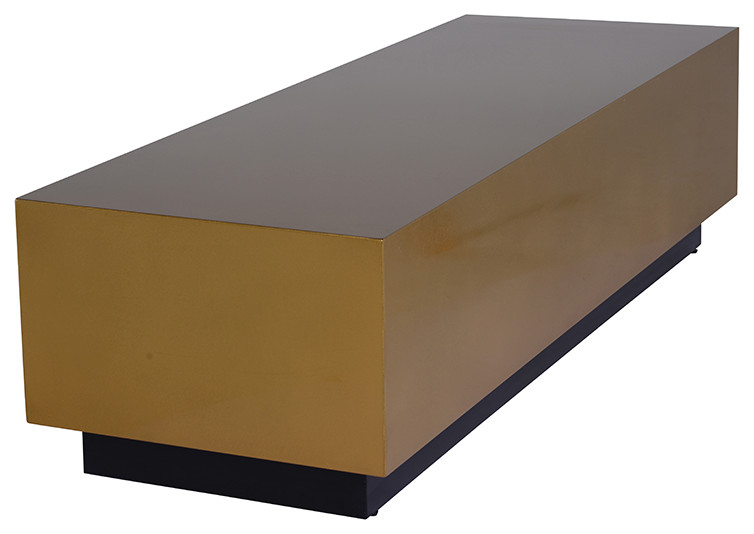 Asher Gold Coffee Table   Modern   Coffee Tables   by EBPeters  Houzz