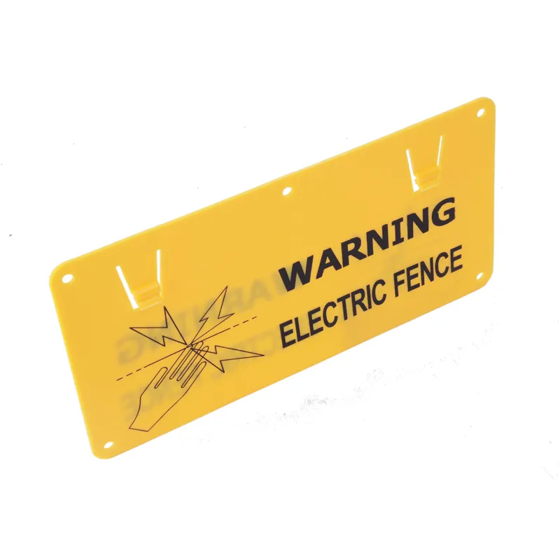 PP material UV resistance easily assembled double sided printing farm electric fence caution sign