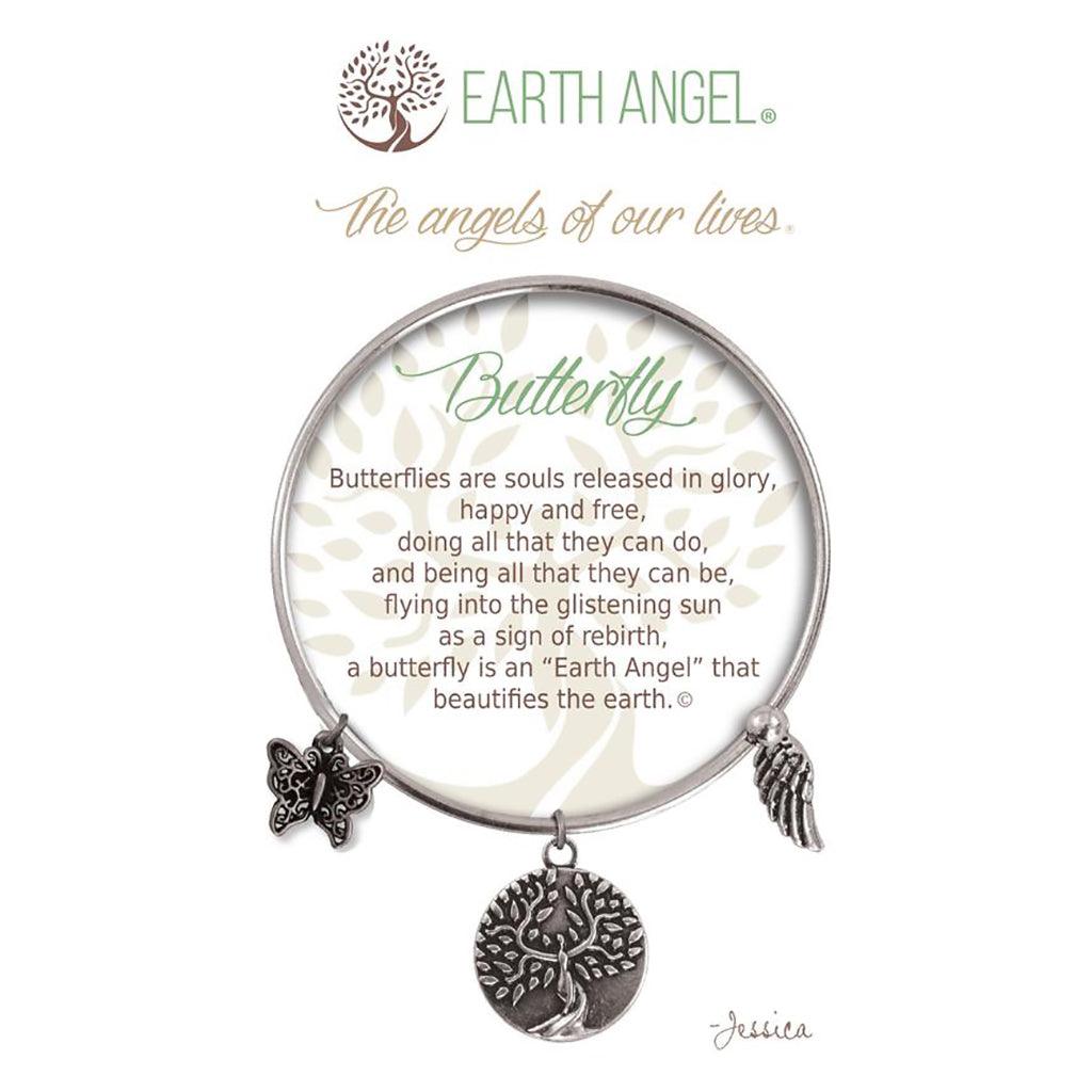 Earth Angel  Butterfly Bracelet in Silver