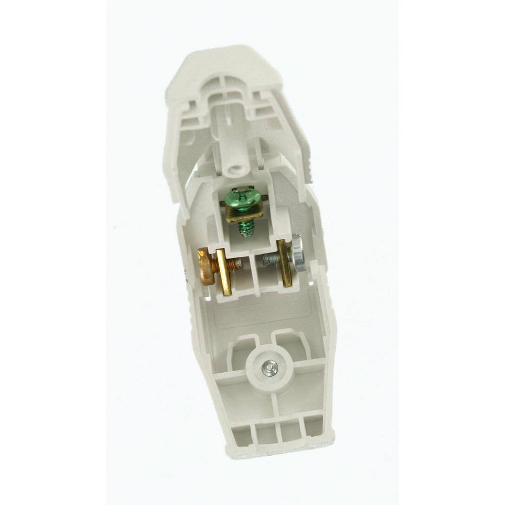 Leviton 15 Amp 125-Volt 3-Wire Grounding Plug White 002-3W101-0WH