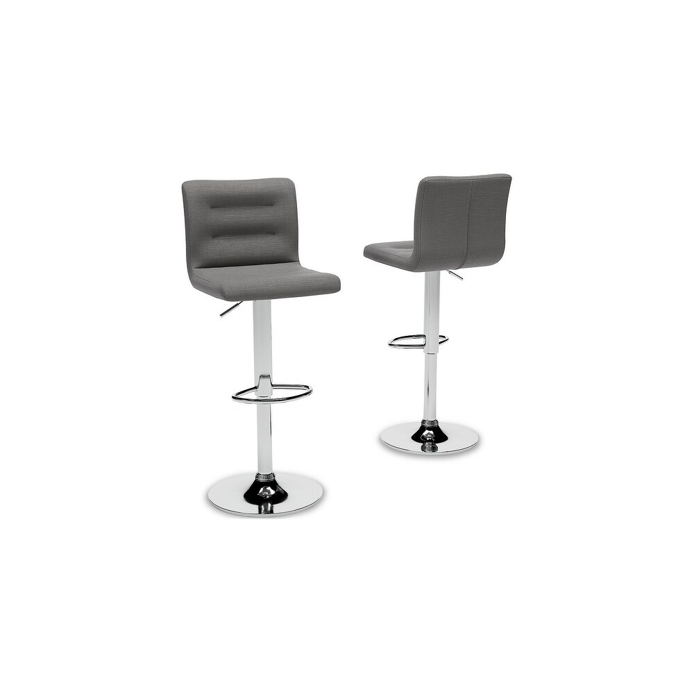 Signature Design by Ashley True Upholstered Swivel Bar Height Bar Stool (Set of 2)   16\