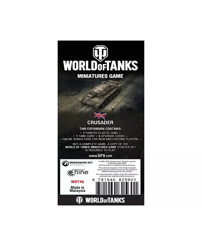 Gale Force Nine World of Tanks British Crusader Expansion Miniatures Game