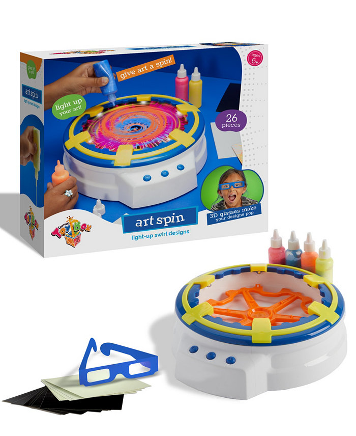 Geoffrey's Toy Box 3D Spin Art Light-up Swirl Design for Kids 6 years and up