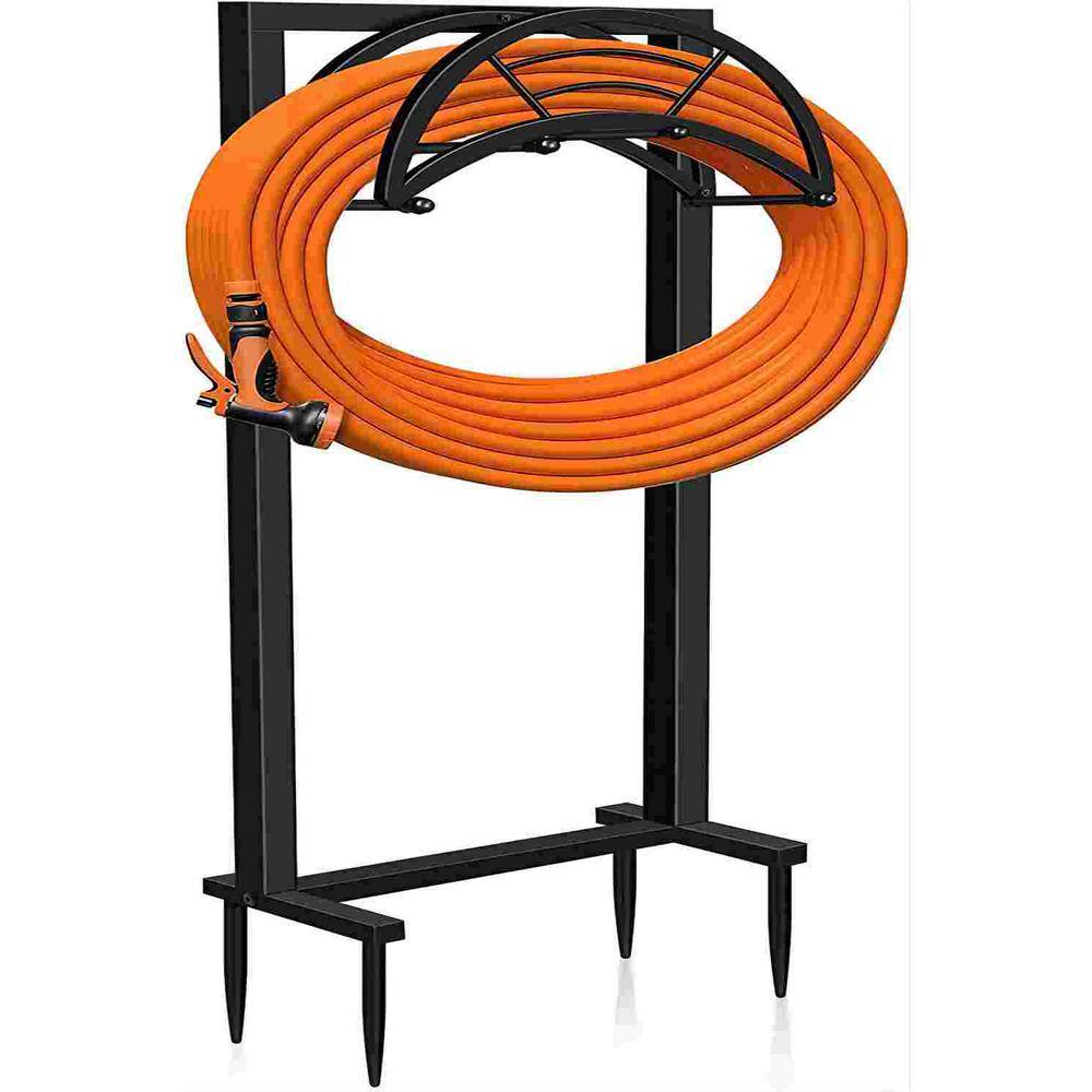 Cubilan Garden Hose Holder for Outside Rustproof Freestanding Hose Stand Heavy-Duty Hose Holder Holds 34 in. x 125 ft. B0B668YTLZ