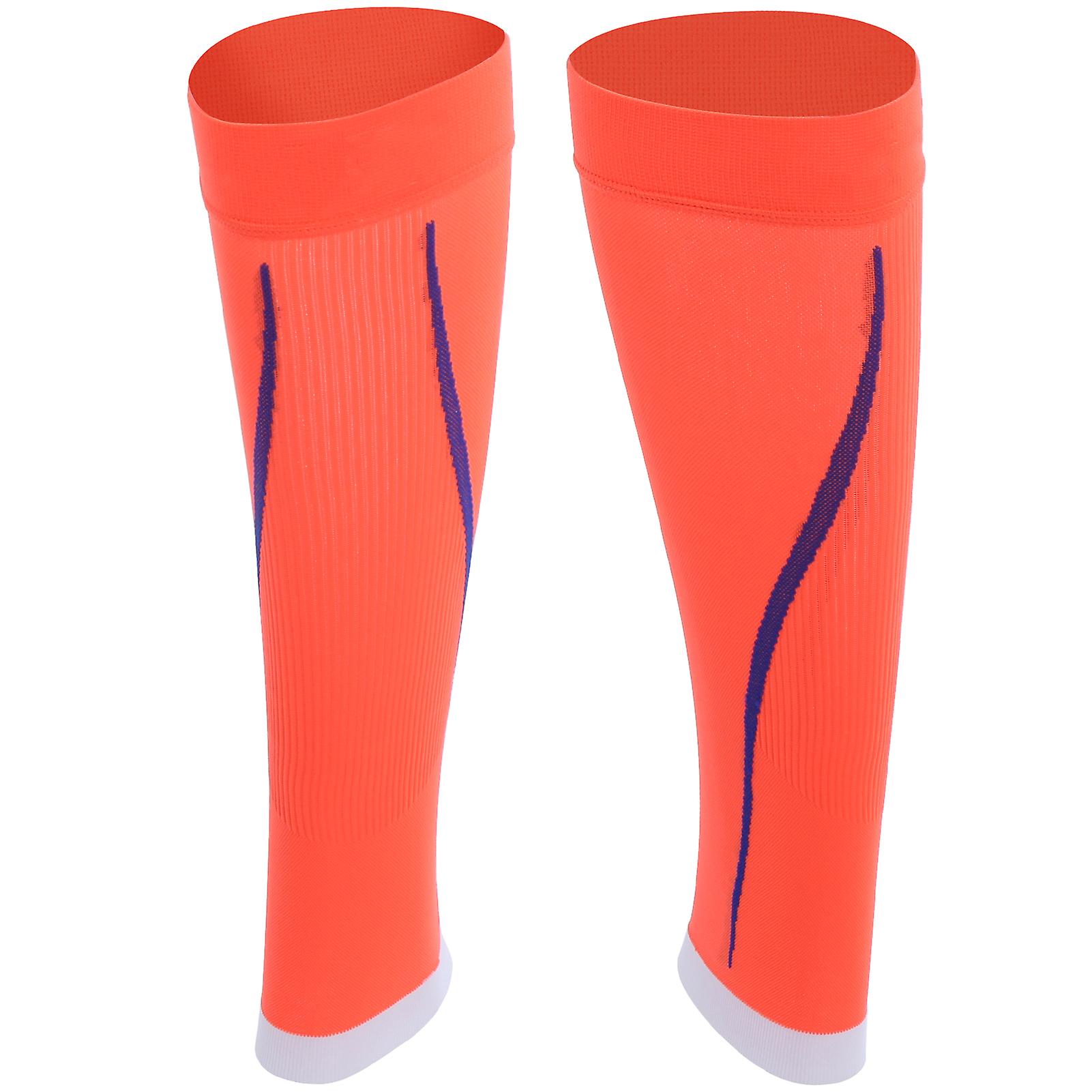 1 Pair Compression Calf Support Leg Sleeves Socks Footless Sports Protective Stockingsl/xl