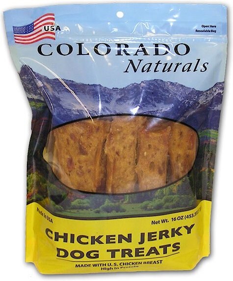 Colorado Naturals Chicken Jerky Dog Treats， 16-oz bag