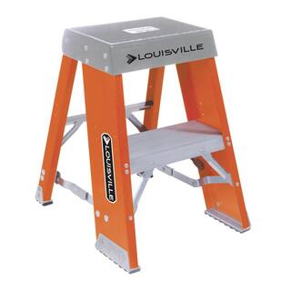 Louisville Ladder 2 ft. Fiberglass Step Stand with 300 lbs. Load Capacity Type IA Duty Rating FY8002